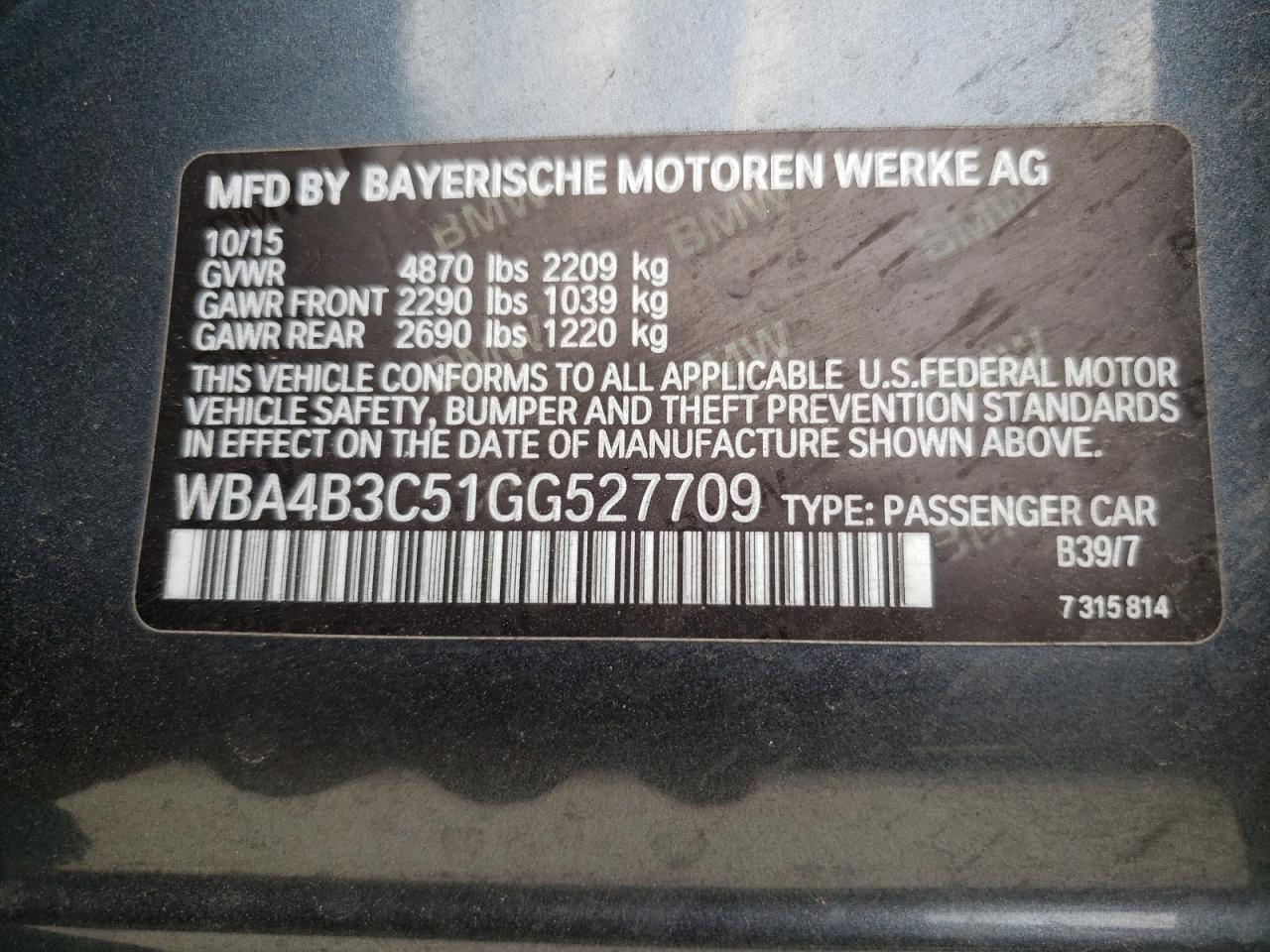 2016 BMW 4 Series