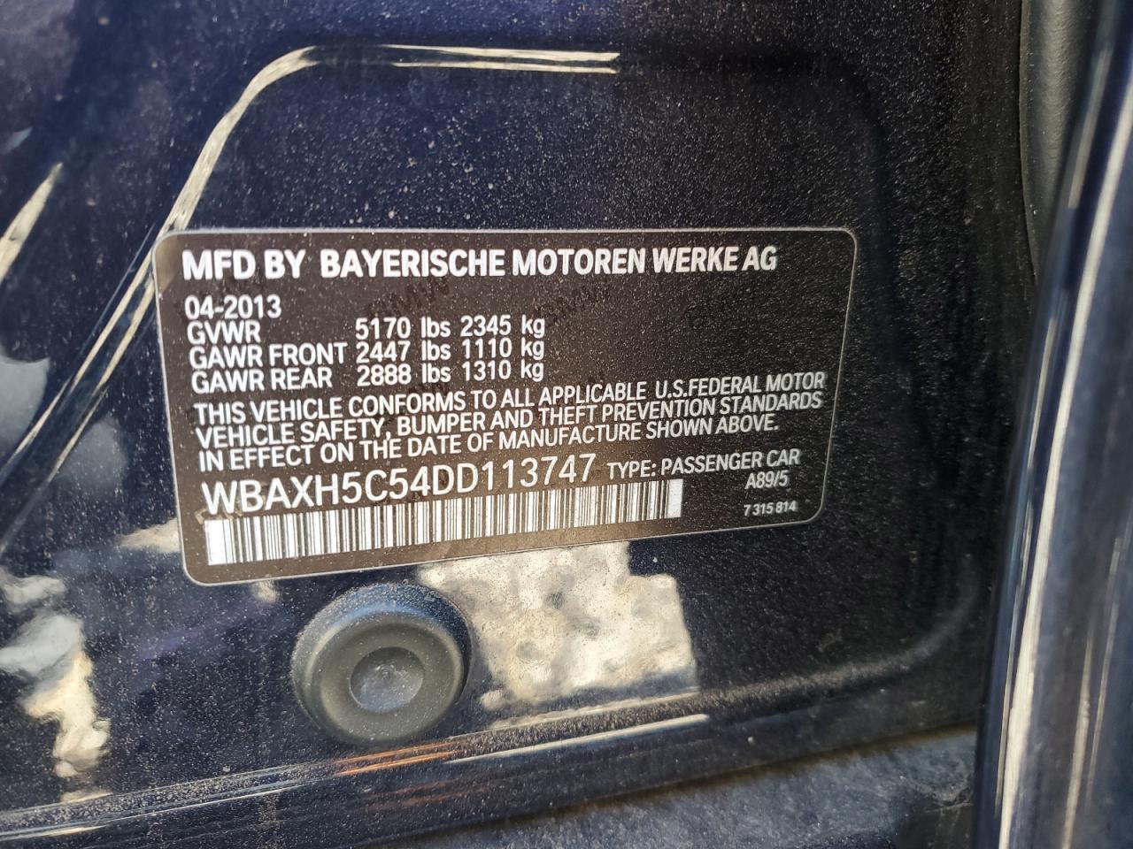 2013 BMW 5 series