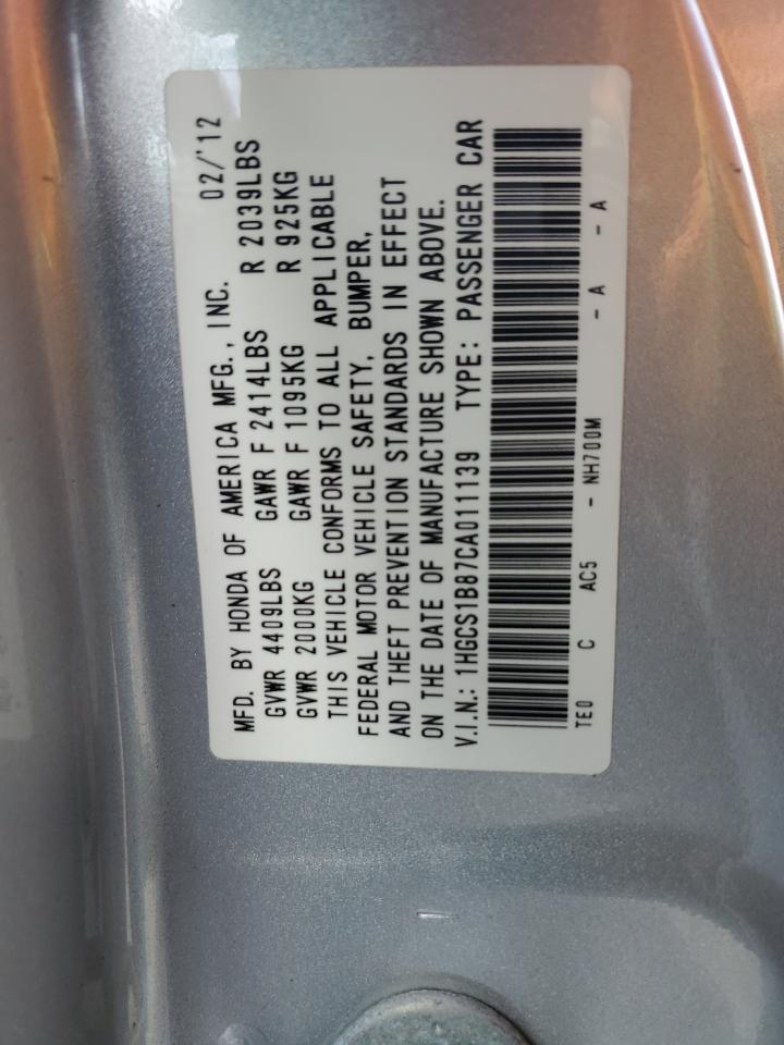 2012 HONDA ACCORD