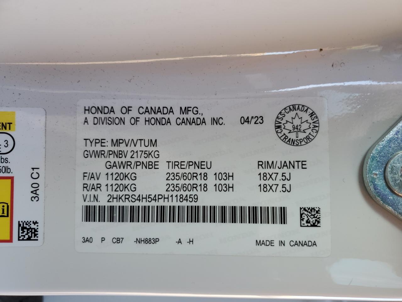 2023 HONDA CR-V