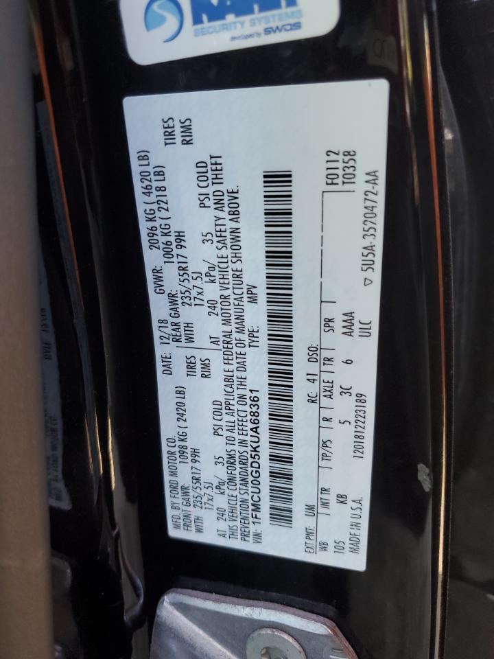 2019 FORD ESCAPE