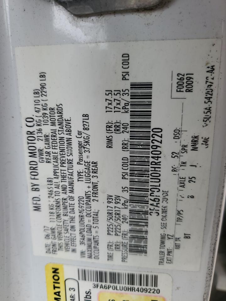 2017 FORD FUSION