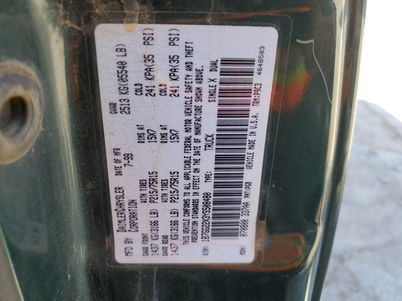 2000 DODGE Dakota