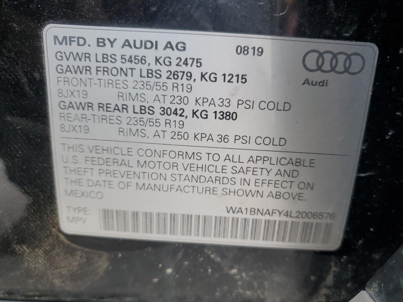 2020 AUDI Q5