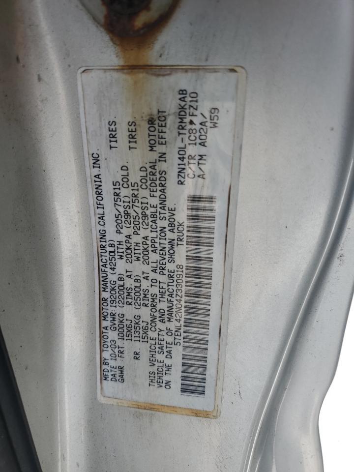 2004 TOYOTA TACOMA