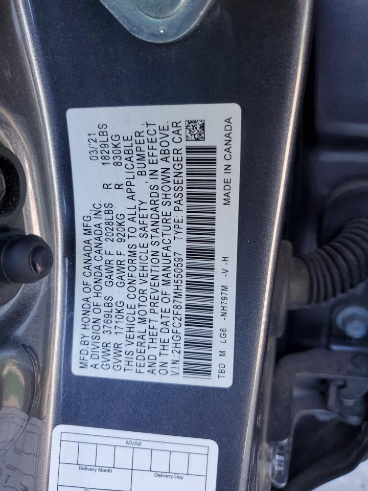 2021 HONDA CIVIC