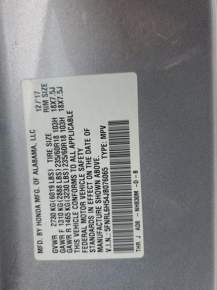 2018 HONDA ODYSSEY
