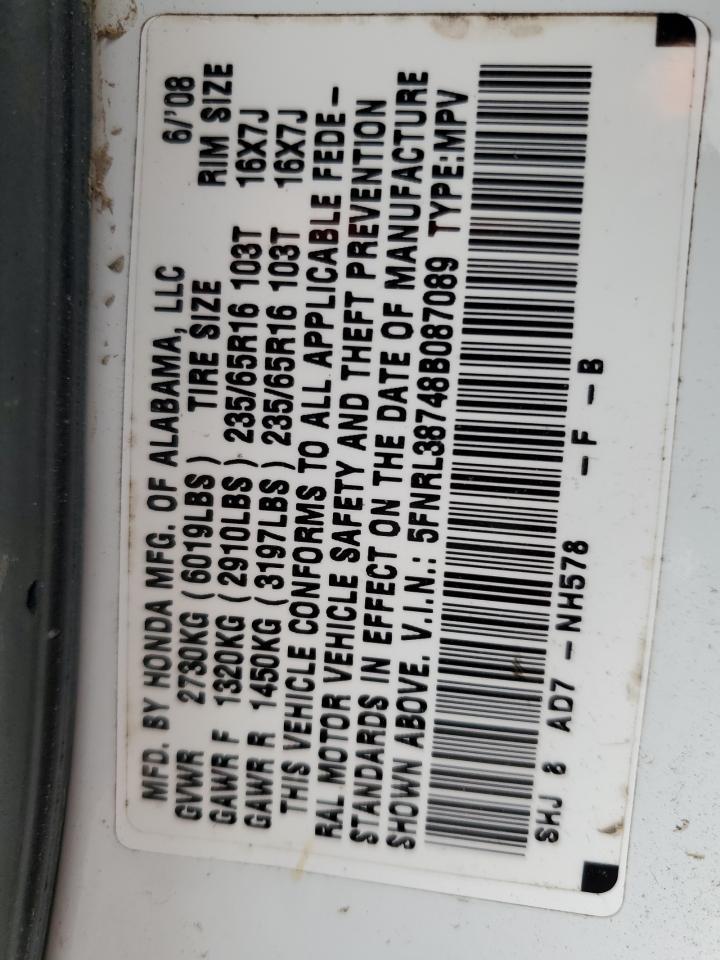 2008 HONDA ODYSSEY