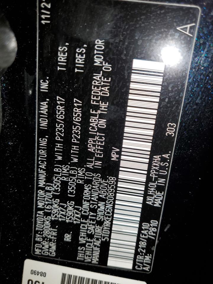 2022 TOYOTA SIENNA
