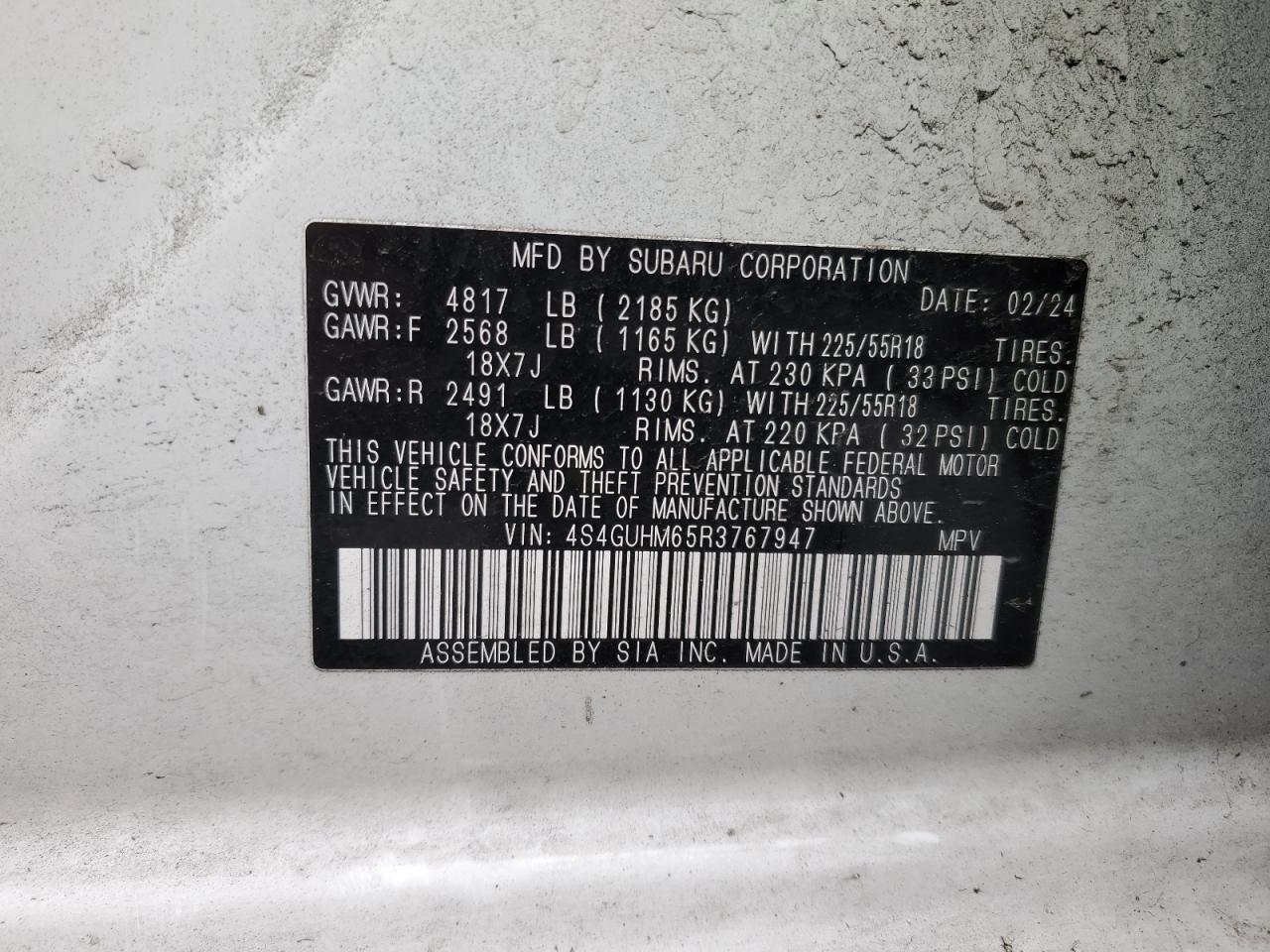 2024 SUBARU Crosstrek