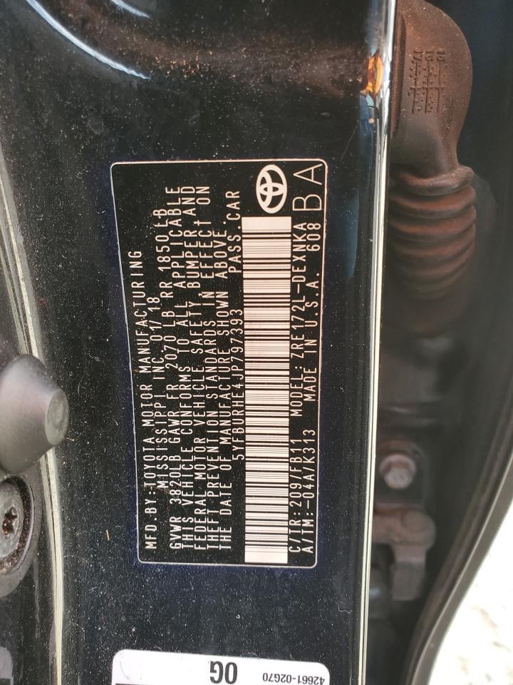 2018 TOYOTA COROLLA