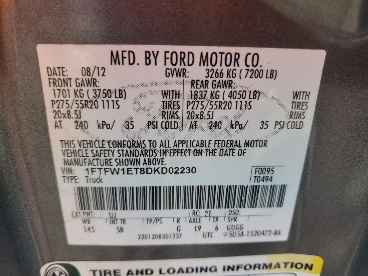 2013 FORD F-150