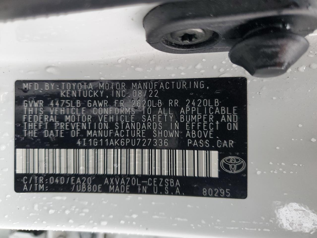 2023 TOYOTA CAMRY