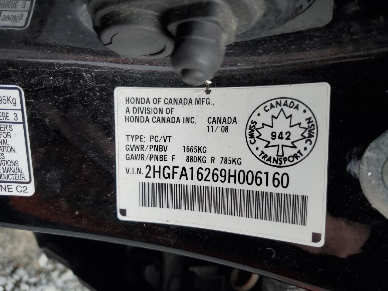 2009 HONDA CIVIC