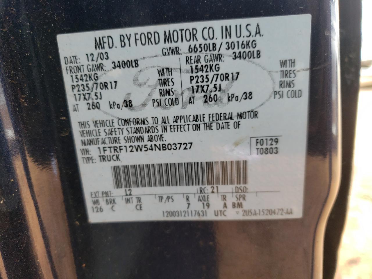 2004 FORD F-150