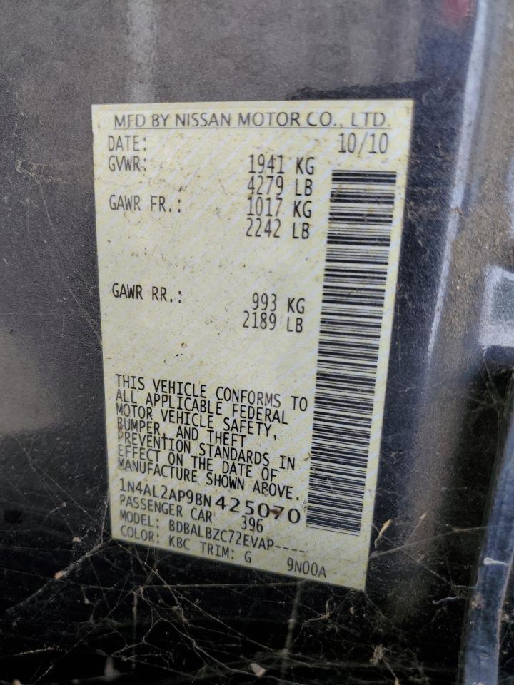 2011 NISSAN ALTIMA