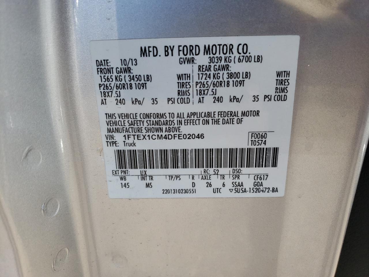 2013 FORD F-150