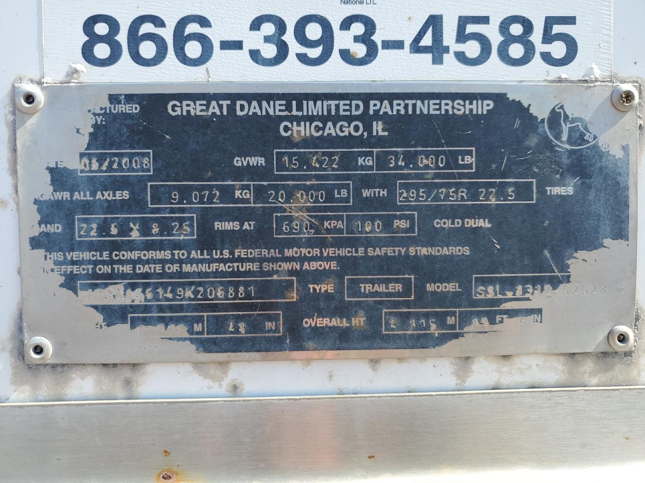 2009 Great Dane Trailer