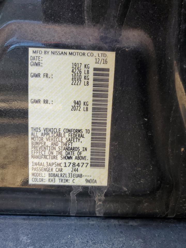 2017 NISSAN ALTIMA