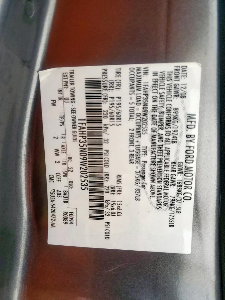 2009 FORD FOCUS