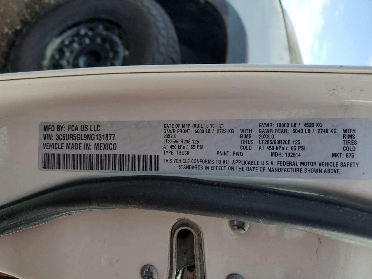 2022 RAM 2500