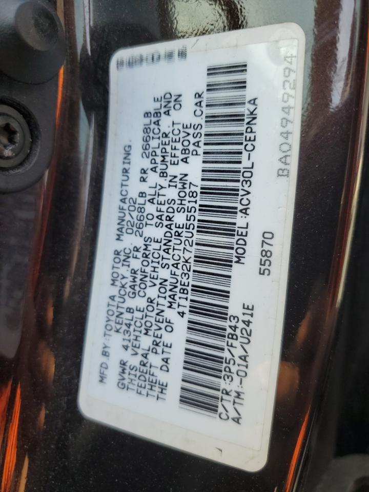 2002 TOYOTA CAMRY