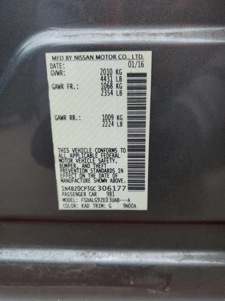 2016 NISSAN LEAF
