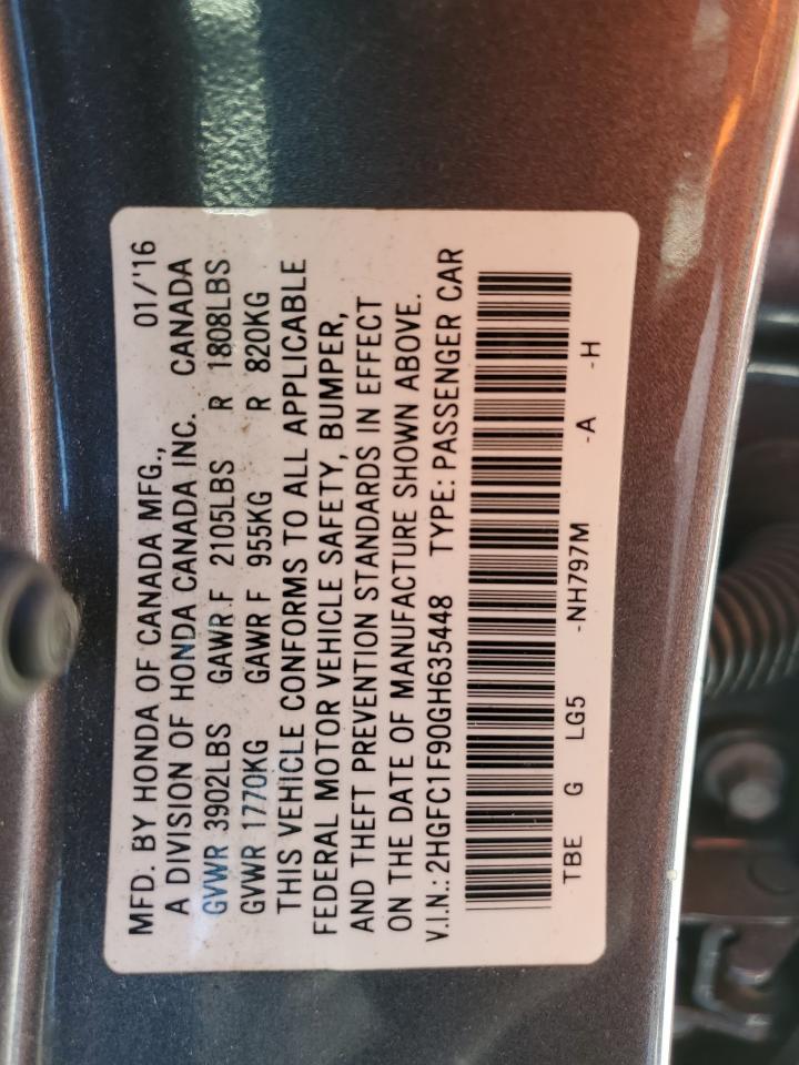 2016 HONDA CIVIC