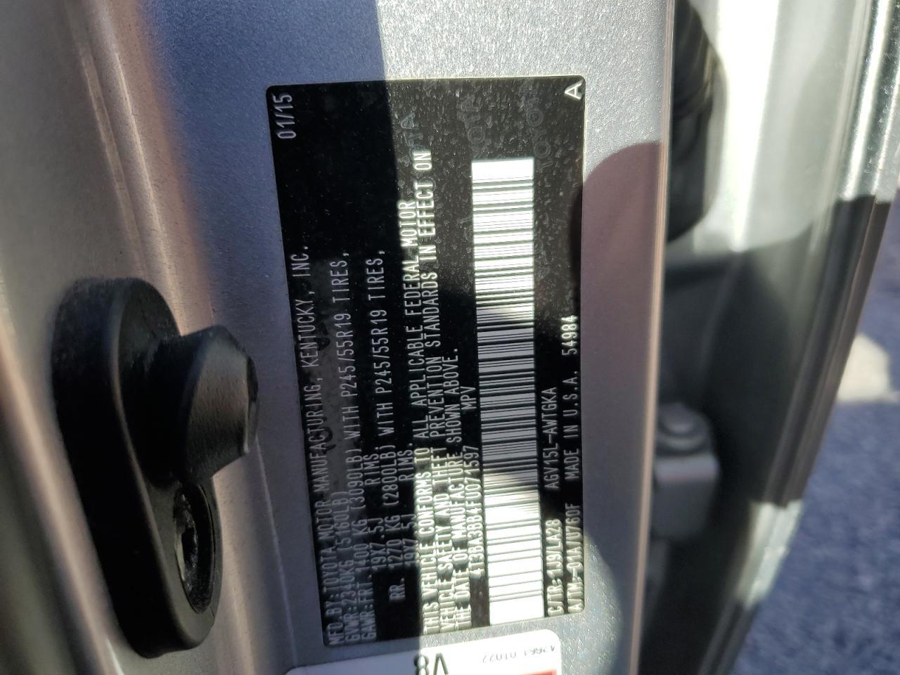 2015 TOYOTA VENZA