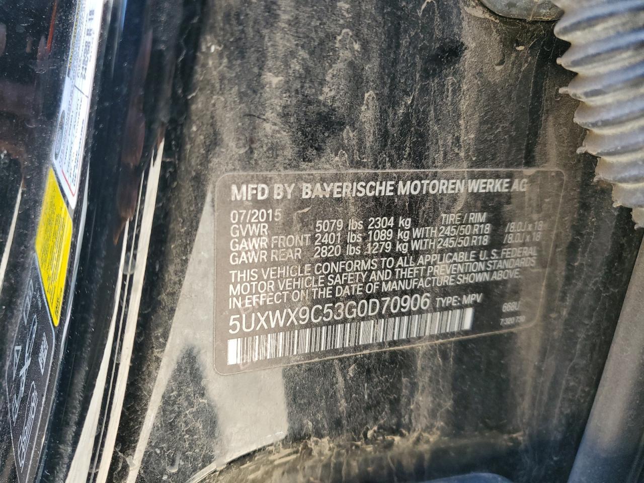 2016 BMW X3