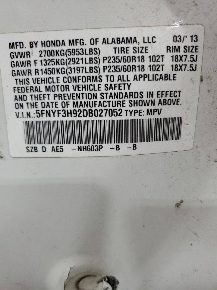 2013 HONDA PILOT