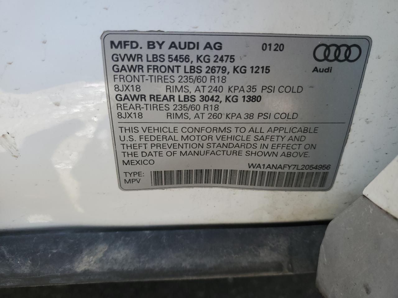 2020 AUDI Q5
