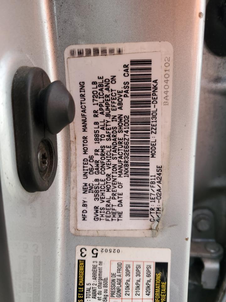 2006 TOYOTA COROLLA