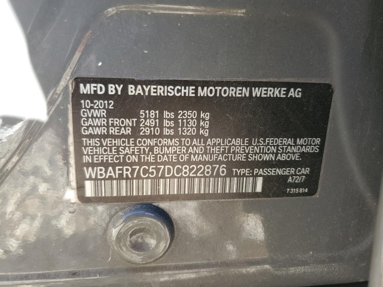 2013 BMW 5 series