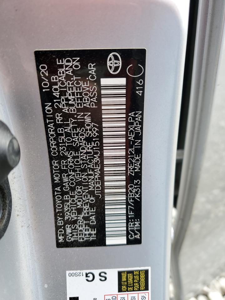 2021 TOYOTA COROLLA