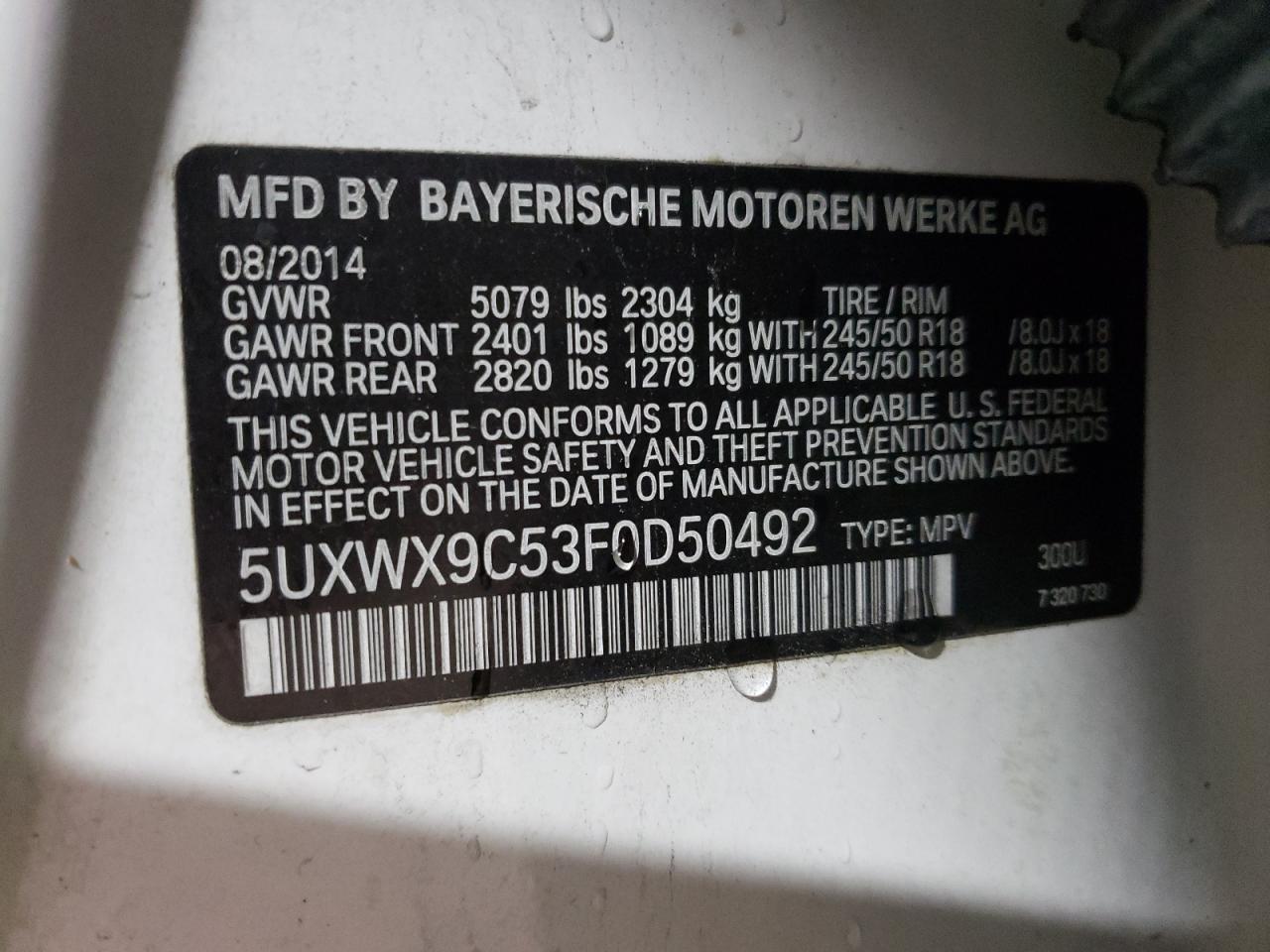 2015 BMW X3