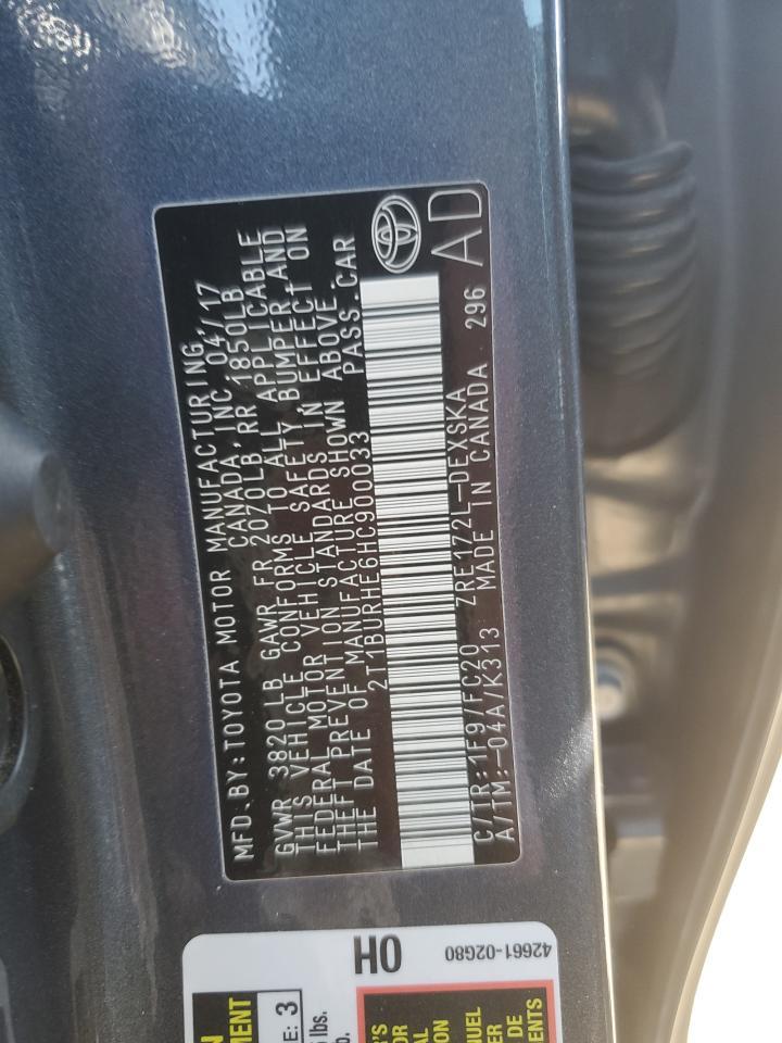 2017 TOYOTA COROLLA