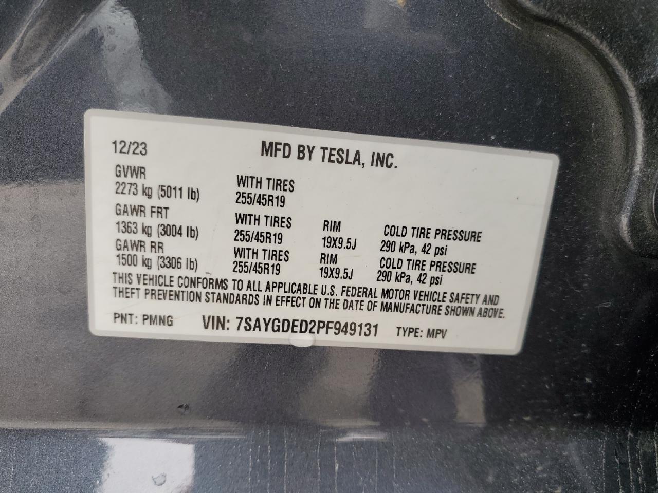 2023 TESLA MODEL Y