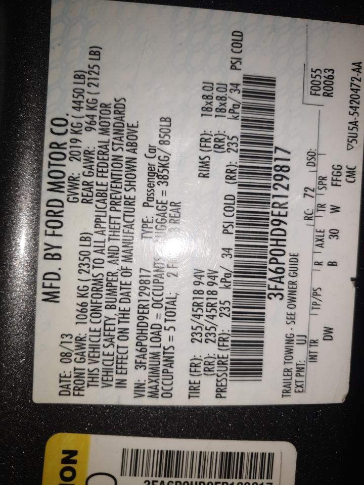 2014 FORD FUSION
