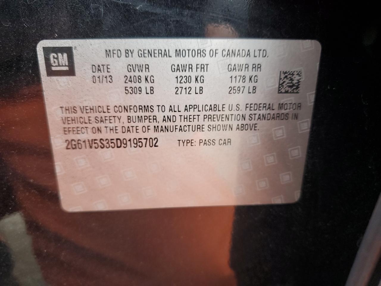 2013 CADILLAC XTS