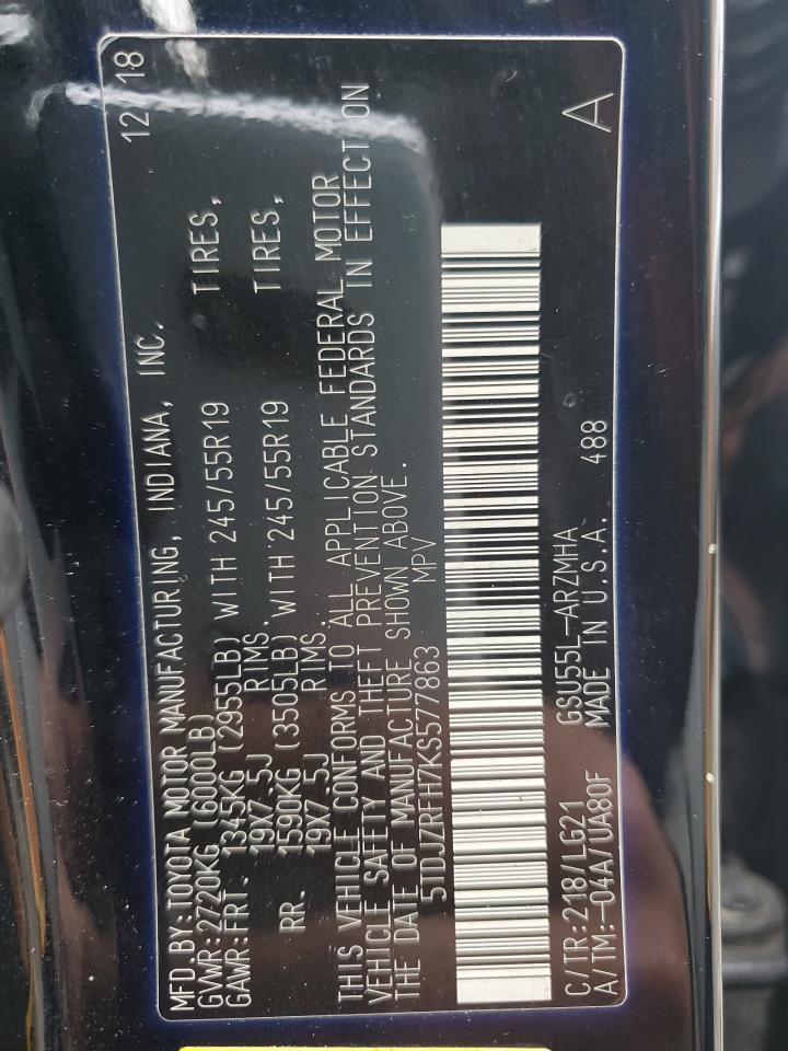 2019 TOYOTA HIGHLANDER
