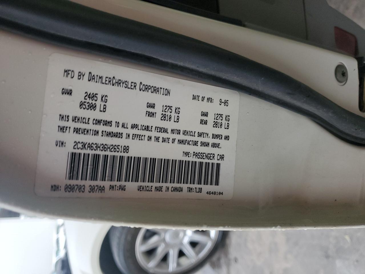 2006 CHRYSLER 300