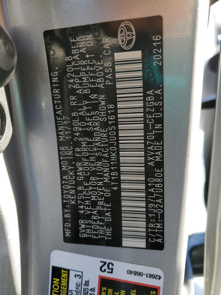 2018 TOYOTA CAMRY