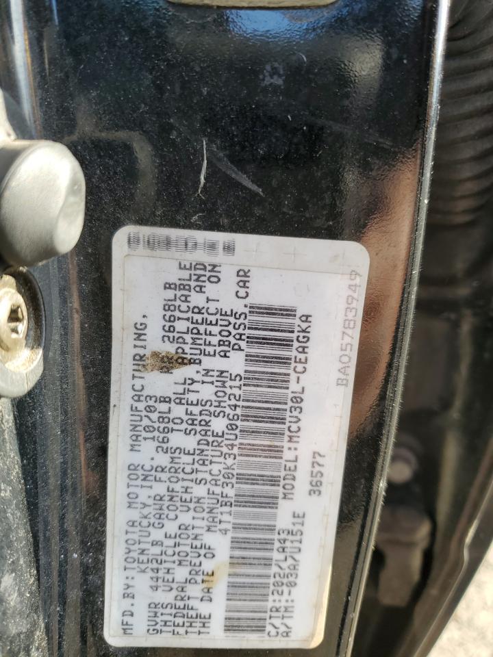 2004 TOYOTA CAMRY