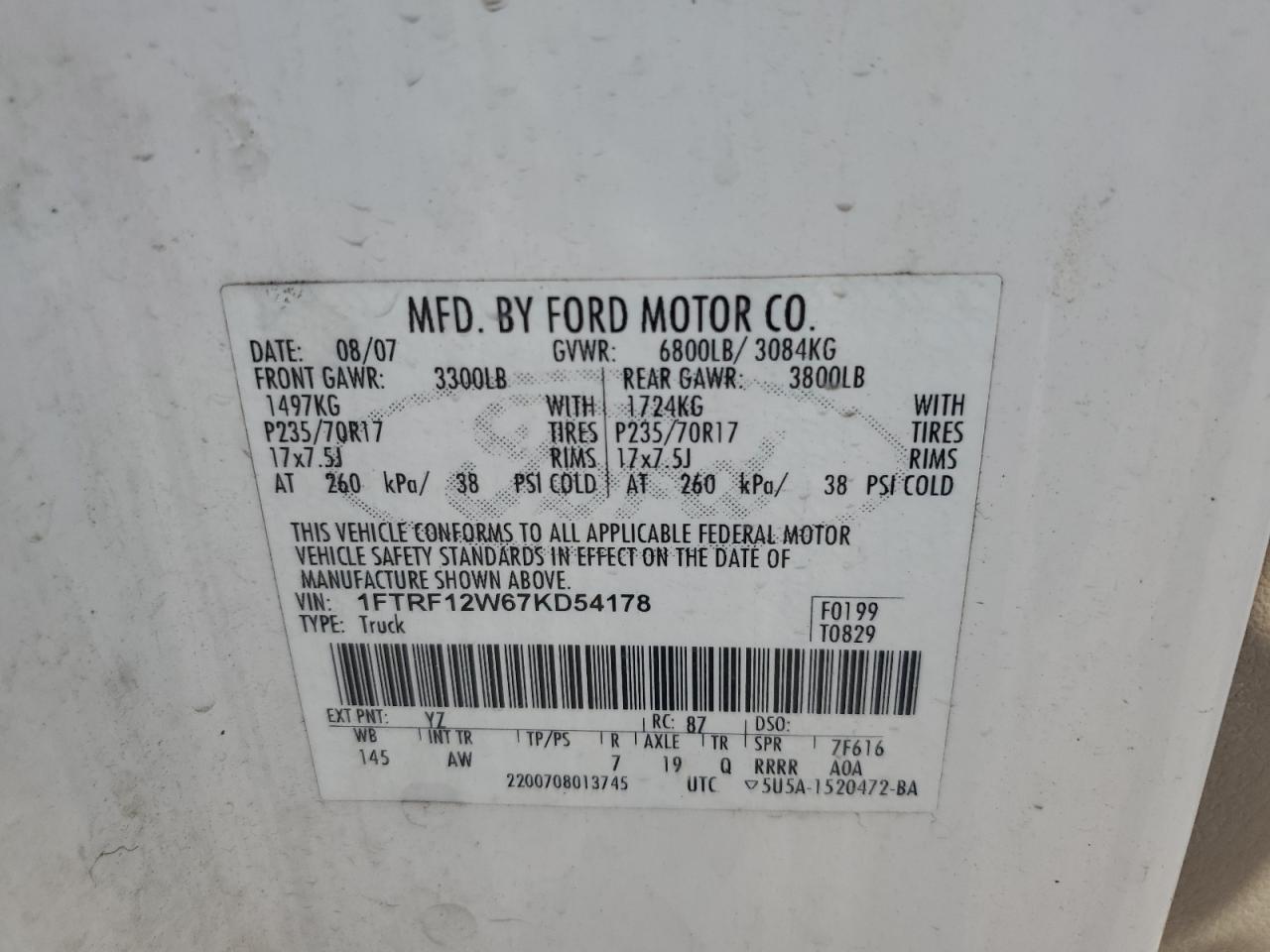 2007 FORD F-150