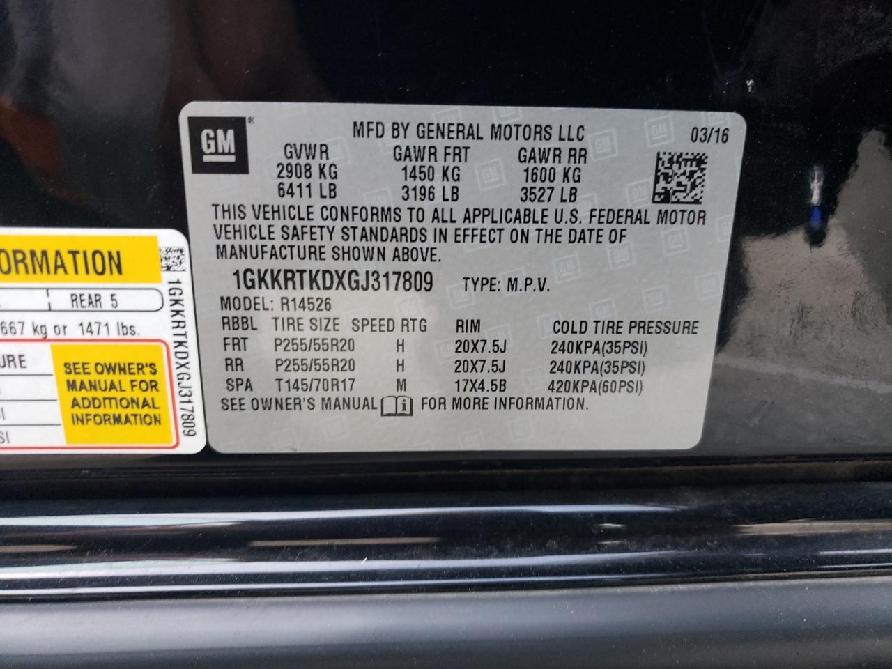 2016 GMC ACADIA