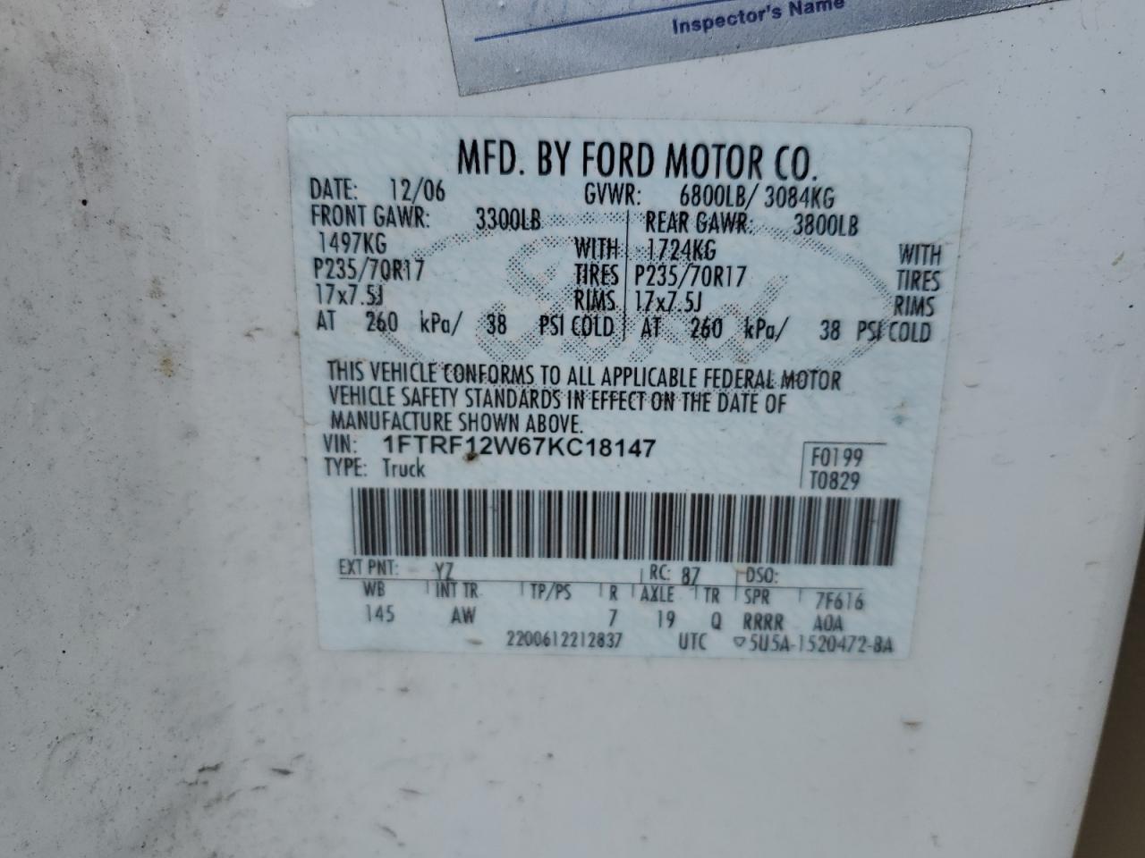 2007 FORD F-150