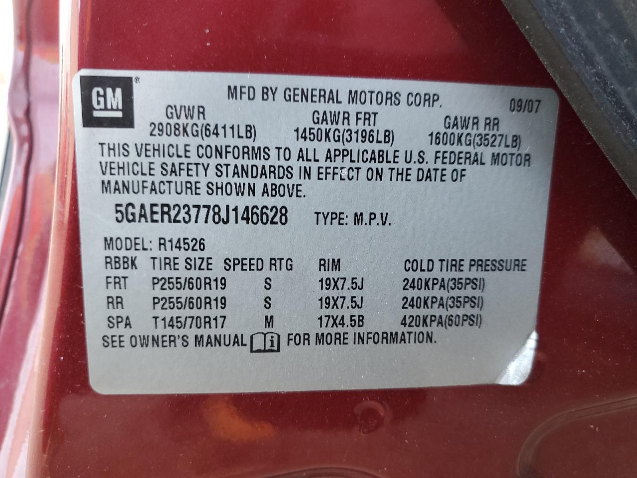 2008 BUICK ENCLAVE