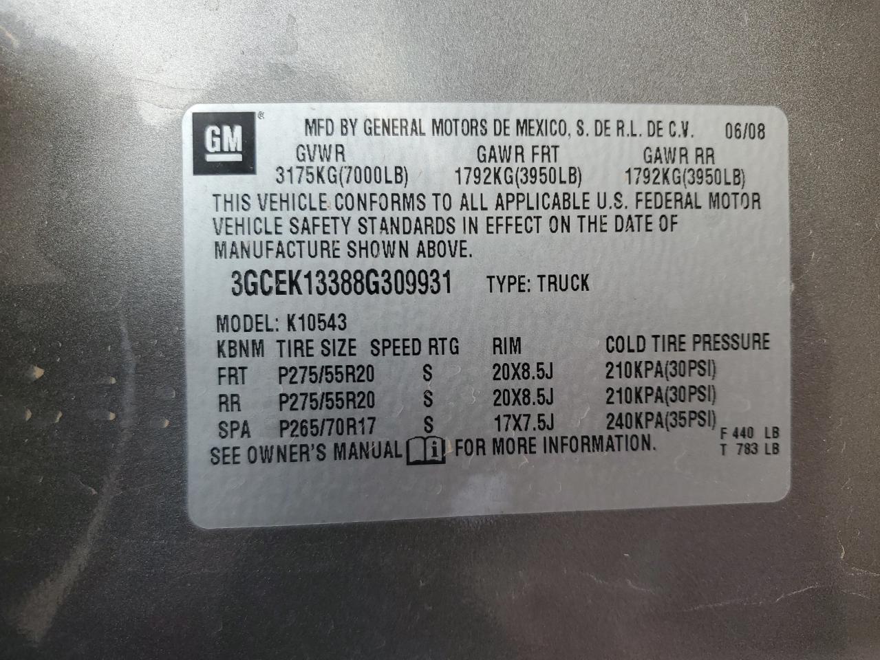 2008 CHEVROLET Silverado