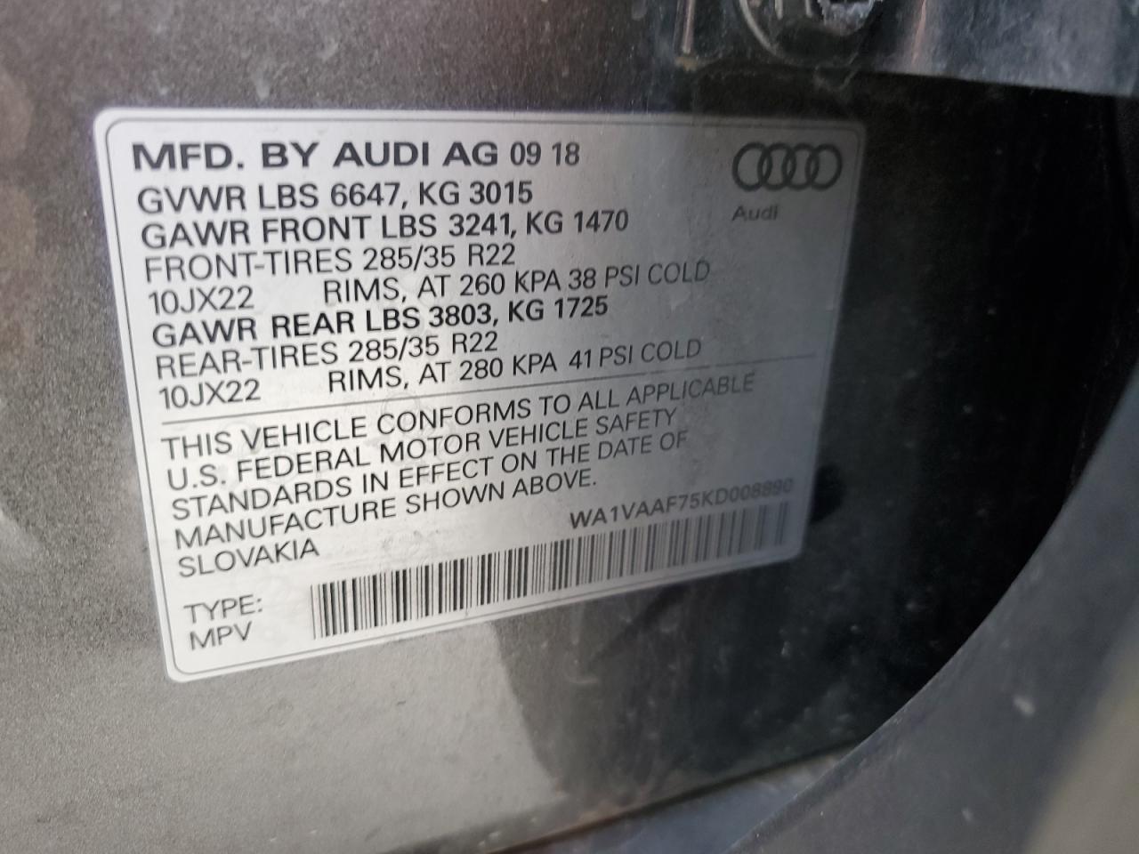 2019 AUDI Q7